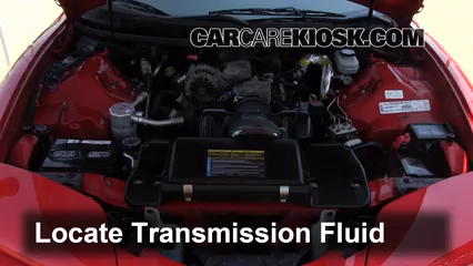2001 Pontiac Firebird 3.8L V6 Convertible Líquido de transmisión Agregar líquido